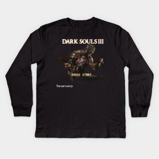 Dark Souls 3 Retro Game Kids Long Sleeve T-Shirt